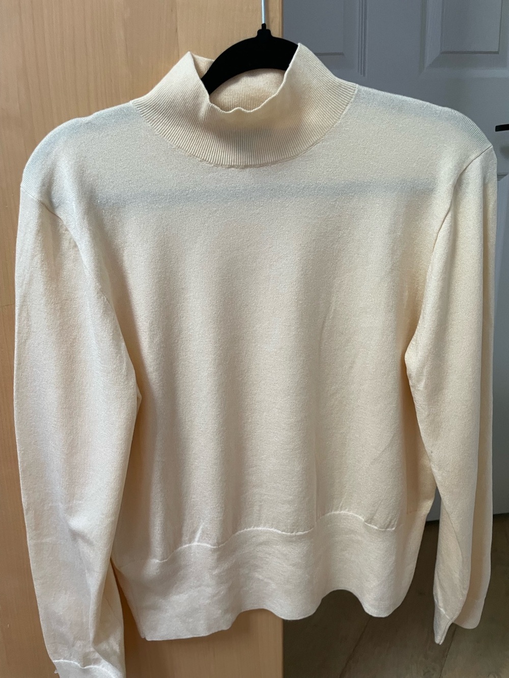 J. Crew Butter Yellow Turtleneck Women's Sweater - Classic Lightweight Knit